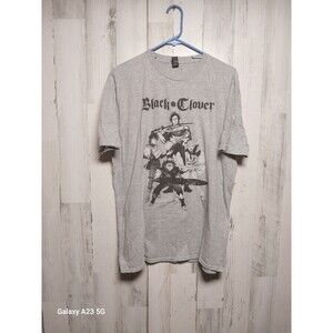 Black Clover Anime T-Shirt Men’s XL Gray Crunchyroll Funimation